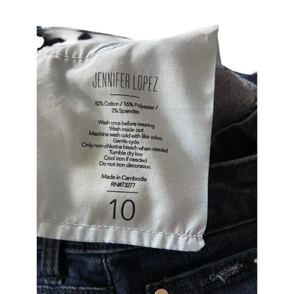 Denim Cherry Embroidered Shorts Blue Size 10 Up-Cycled - Picture 4 of 12